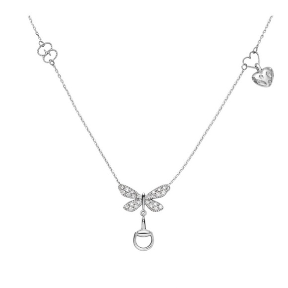 Gucci Jewelry - Gucci 925 Sterling Silver Butterfly Pendant Necklace
